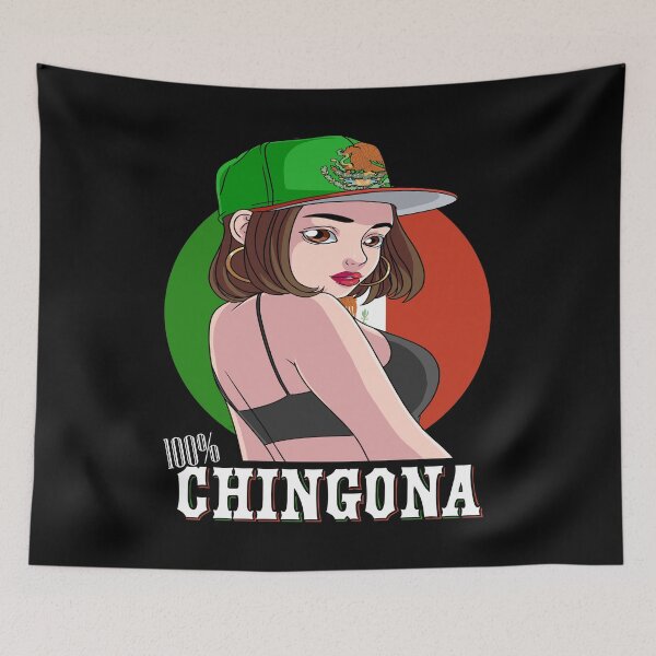 Item preview, 100% Chingona Mexican Flag Mexico Pride Mexicana Roots designed and sold by Nosek1ng.