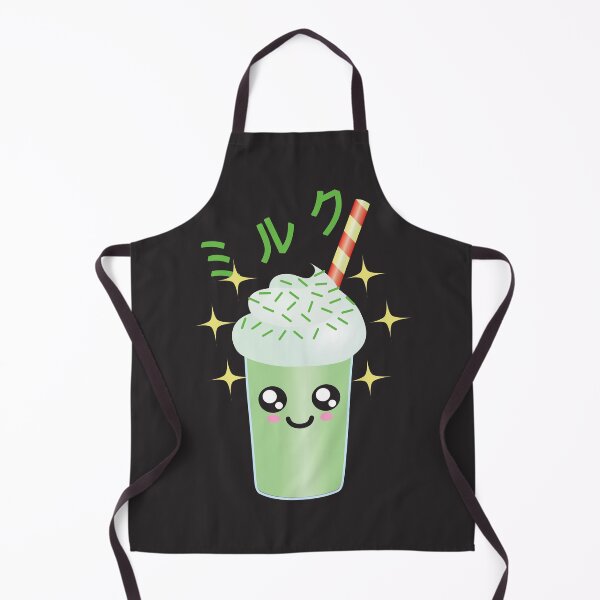 Item preview, Japanese Aesthetics Cute Kawaii Green Tea Matcha Milk Shake Illustrations With Japanese Kanji designed and sold by NightGleam.