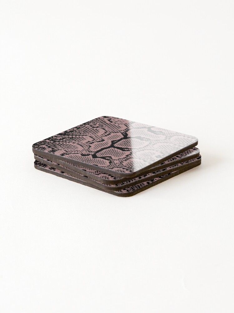Thumbnail 4 of 5, Coasters (Set of 4), Python Skin designed and sold by DesignFantazia.