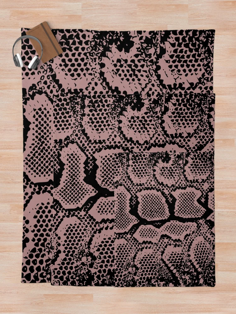 Thumbnail 5 of 6, Throw Blanket, Python Skin designed and sold by DesignFantazia.