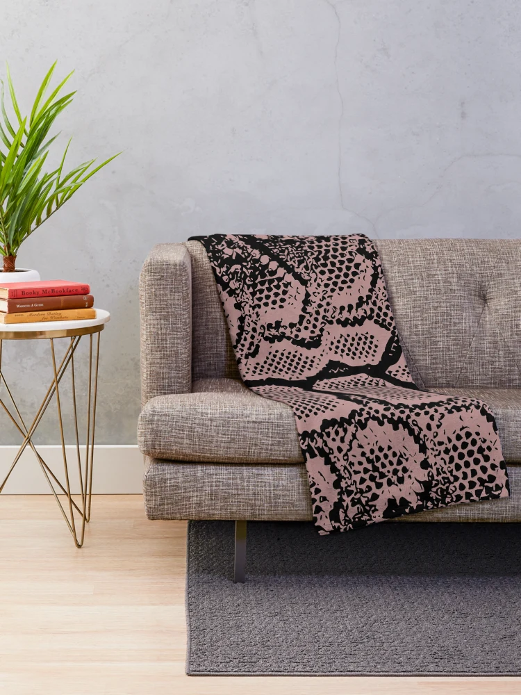 Thumbnail 2 of 6, Throw Blanket, Python Skin designed and sold by DesignFantazia.