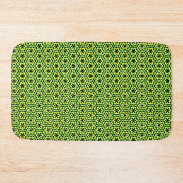 Item preview, Bright green and yellow floral geometric pattern #1 designed and sold by PatsIsland.