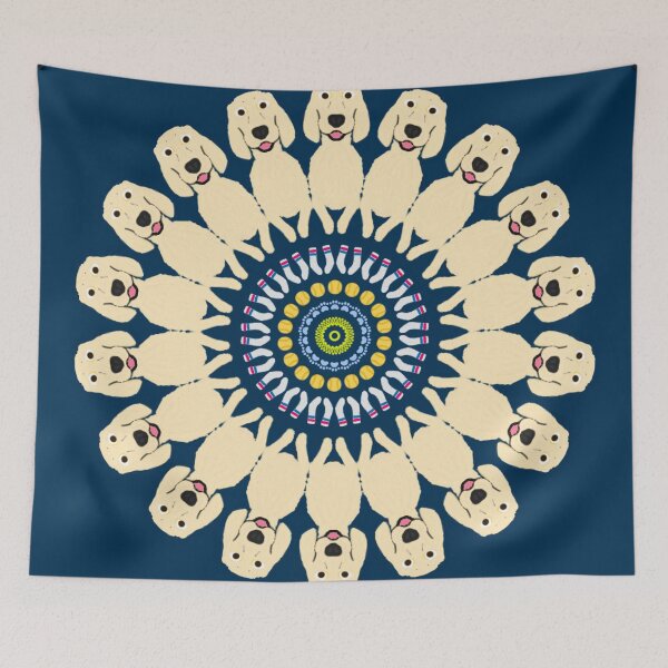 Item preview, Golden Retriever Mandala Design designed and sold by MandalaZoo.