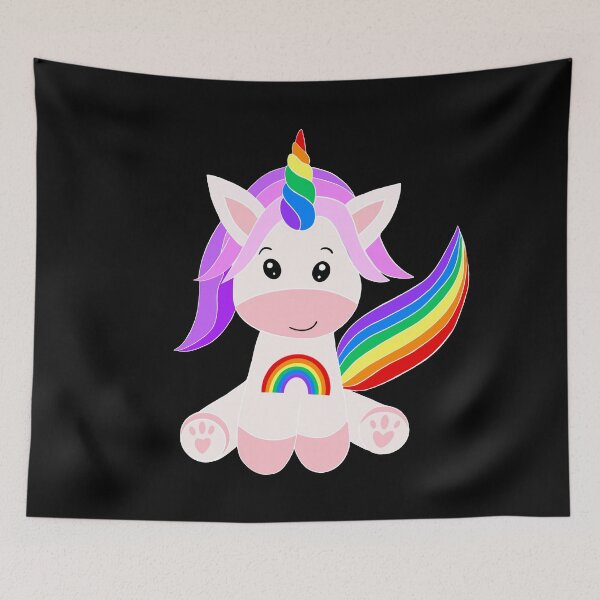 Artikelvorschau, Süßes Regenbogen-Einhorn entworfen und verkauft von Orchyd.