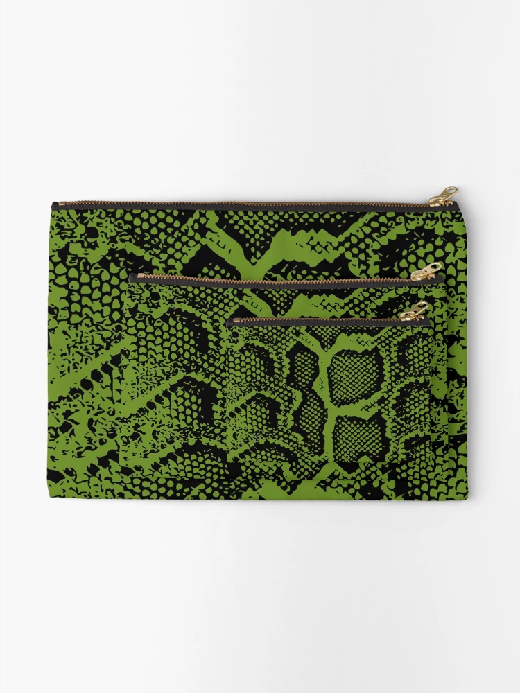 Thumbnail 2 of 4, Zipper Pouch, Python Skin designed and sold by DesignFantazia.
