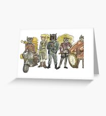 Steampunk Justice Revolution Clan Greeting Card