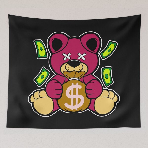 Item preview, bear holding money designed and sold by behold27.