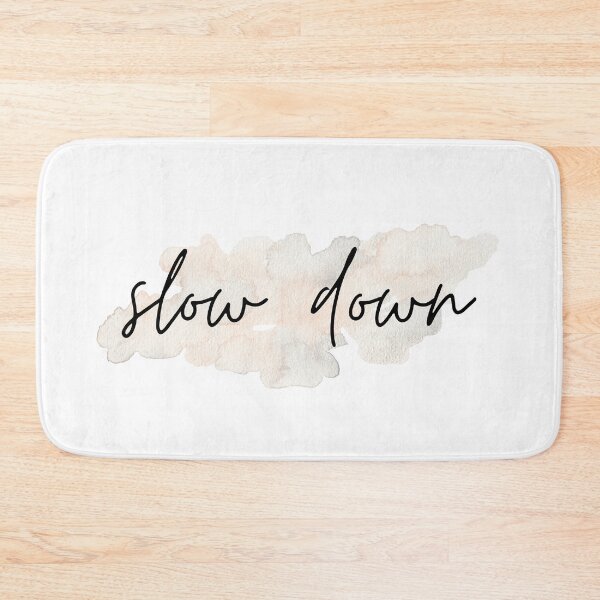 Item preview, Slow Down Calligraphy & Watercolor designed and sold by KindnessKawaii.