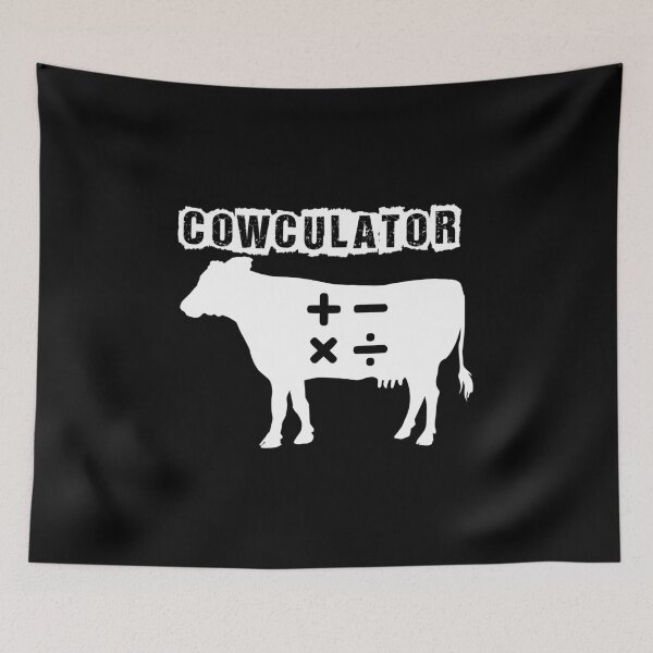 Item preview, COWCULATOR - Funny Cow Pun Design designed and sold by LordAudes.