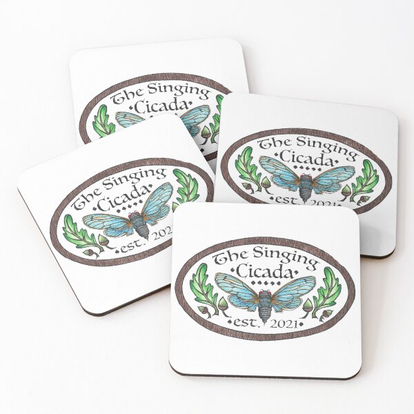 Item preview, The Singing Cicada - Vintage Sign designed and sold by The White Bat.