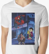 Boris with Duck Men's V-Neck T-Shirt