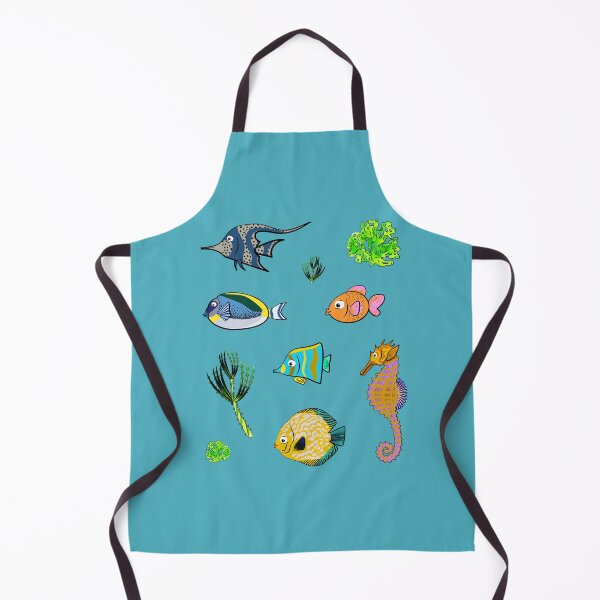 Item preview, Underwater world - bright fishes - green seaweed - pack designed and sold by catnbloom.