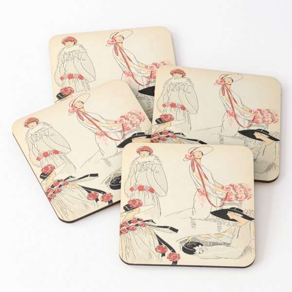 Item preview, Art Deco La Vie En Rose The Rosy Life Classy Ladies Flapper designed and sold by 108dragons.