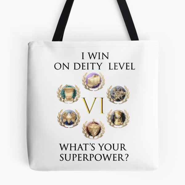 Item preview, I WIN ON DEITY LEVEL, WHAT'S YOUR SUPERPOWER? designed and sold by Image NDesign.