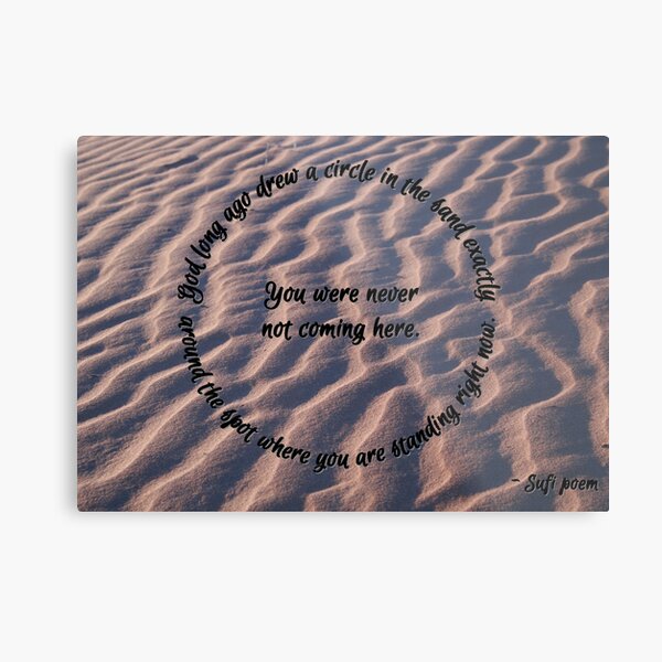 Circle in the sand Metal Print