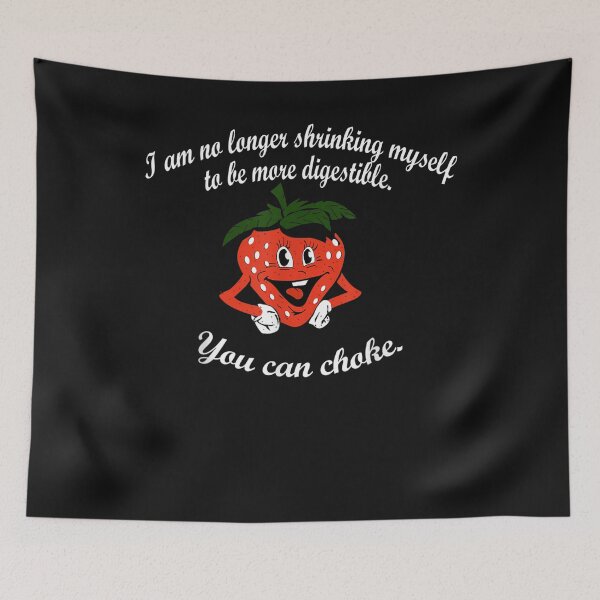 Item preview, I Am No Longer Shrinking Myself Strawberry Boxing T-Shirt designed and sold by Lukifo-Complex.