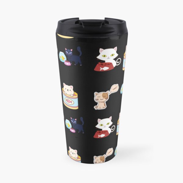 Cat Goes Fishing Travel Mug