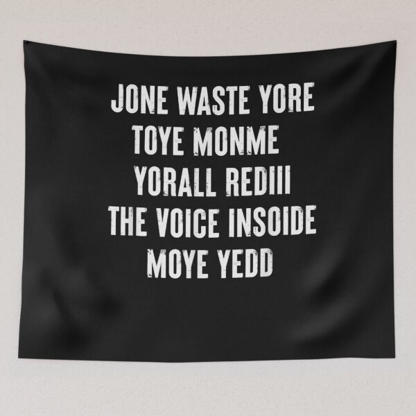 Item preview, JONE WASTE YORE TOYE MONME YORALL REDIII T-Shirt designed and sold by Lukifo-Complex.