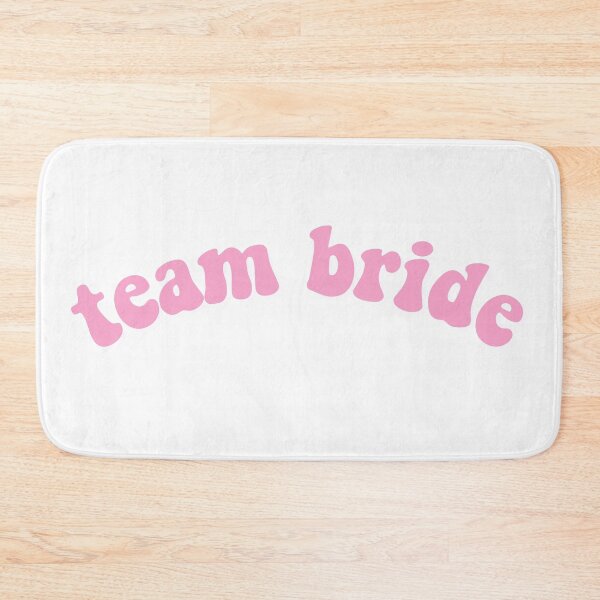 Item preview, Team Bride Hot Pink Curve Retro Aesthetic Design designed and sold by allymadethis.