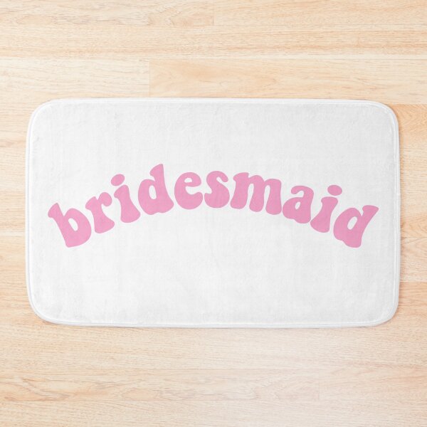 Item preview, Bridesmaid Hot Pink Curve Retro Aesthetic Design designed and sold by allymadethis.