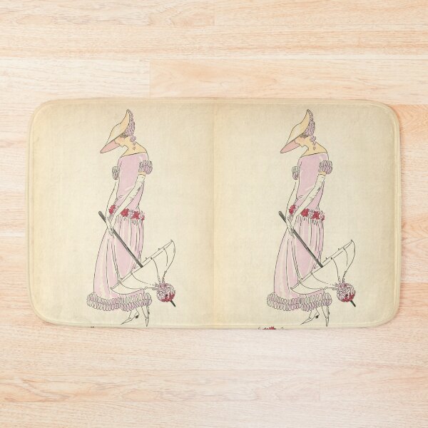 Item preview, Art Deco La Vie En Rose The Rosy Life Classy Lady Umbrella Flapper designed and sold by 108dragons.