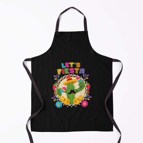 Item preview, Lets Fiesta Cinco De Mayo with Guitar Cactus Sombrero Maraca T-Shirt designed and sold by Lukifo-Complex.