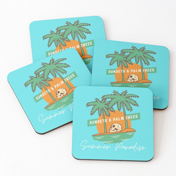 Item preview, Palmeras al atardecer designed and sold by Suwanditabagus.