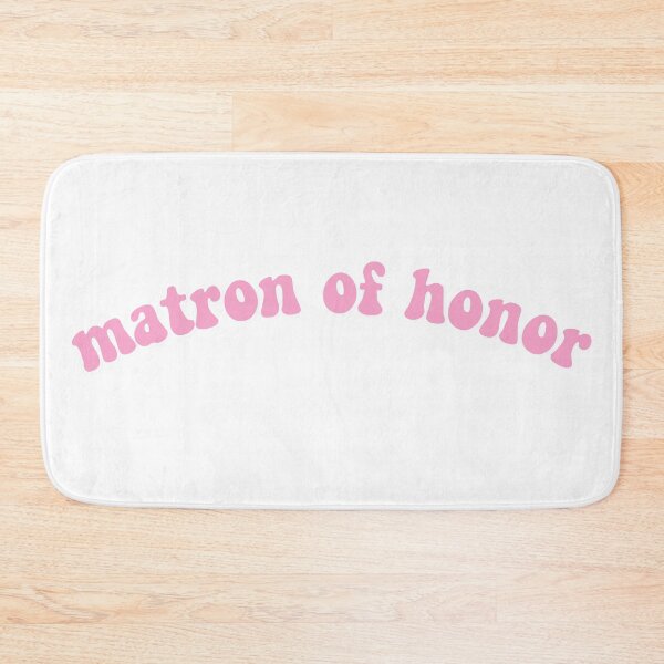 Item preview, Matron of Honor Hot Pink Curve Retro Aesthetic Design designed and sold by allymadethis.