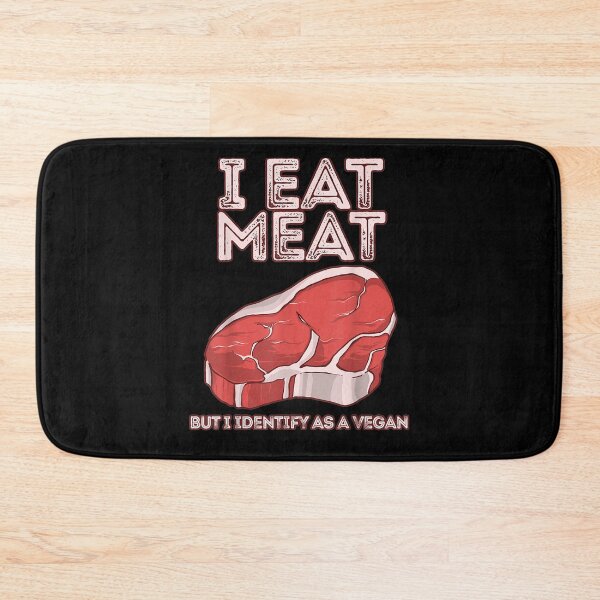 Item preview, I Eat Meat But I Identify As A Vegan Vintage Steak Graphic Gift  designed and sold by venitamara.