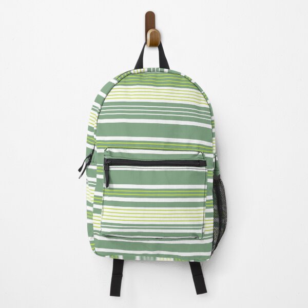 Item preview, Sage Green Yellow White Horizontal Stripes (Stripes1_c1) designed and sold by Mimi Huang.