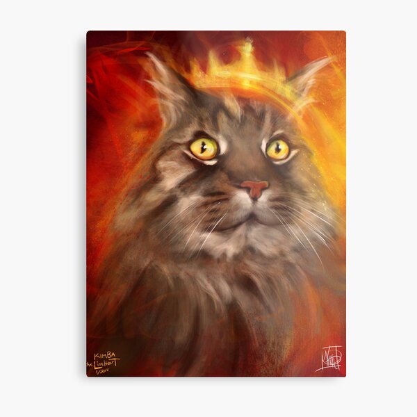 Kitty Kimba Metal Print