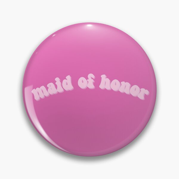 Item preview, Maid of Honor Hot Pink Curve Aesthetic Design designed and sold by allymadethis.