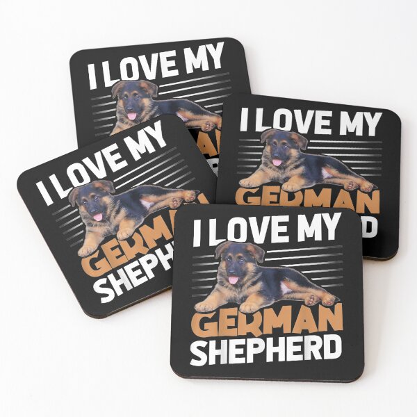 Item preview, I Love My German Shepherd German Shepard Shepherd Dog K9 Gift  designed and sold by venitamara.