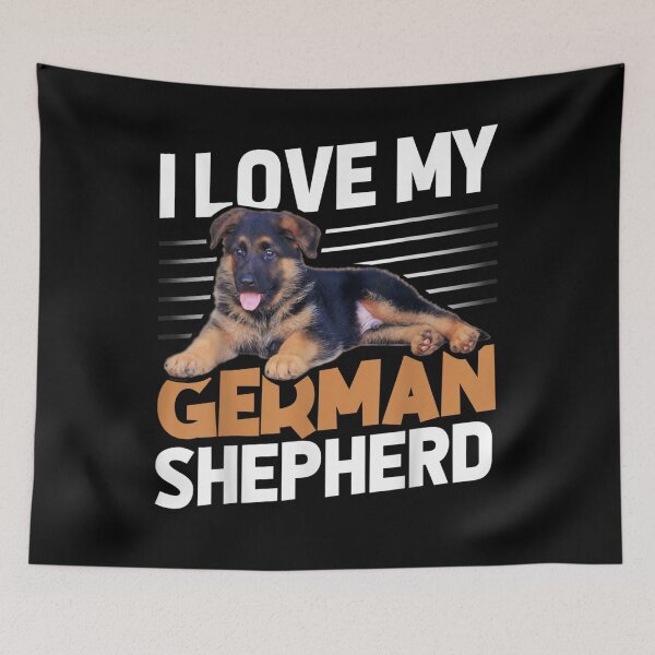 Item preview, I Love My German Shepherd German Shepard Shepherd Dog K9 Gift  designed and sold by venitamara.