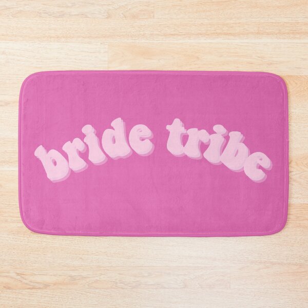 Item preview, Bride Tribe Hot Pink Curve Retro Aesthetic Design designed and sold by allymadethis.