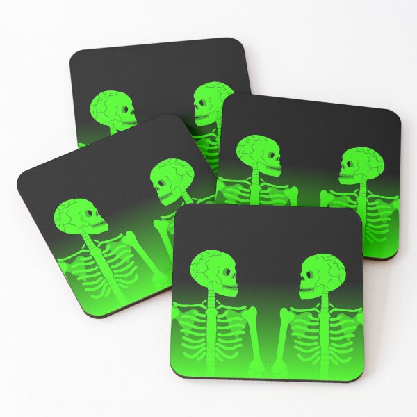Item preview, Neon Skeleton Duo designed and sold by fishcakesrlh.