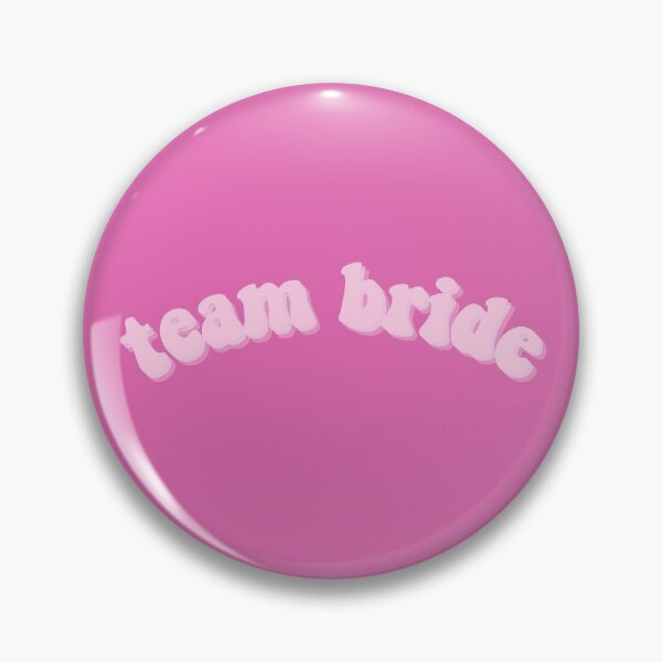 Item preview, Team Bride Hot Pink Curve Retro Aesthetic Design designed and sold by allymadethis.