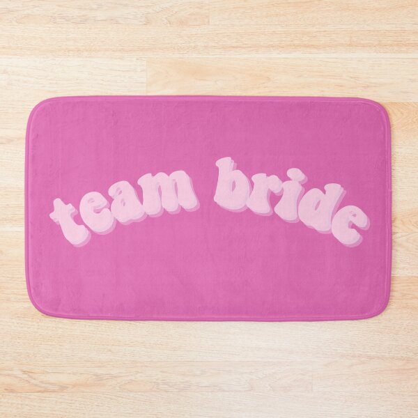 Item preview, Team Bride Hot Pink Curve Retro Aesthetic Design designed and sold by allymadethis.