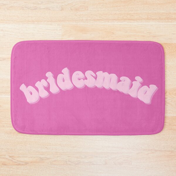 Item preview, Bridesmaid Hot Pink Curve Retro Aesthetic Design designed and sold by allymadethis.