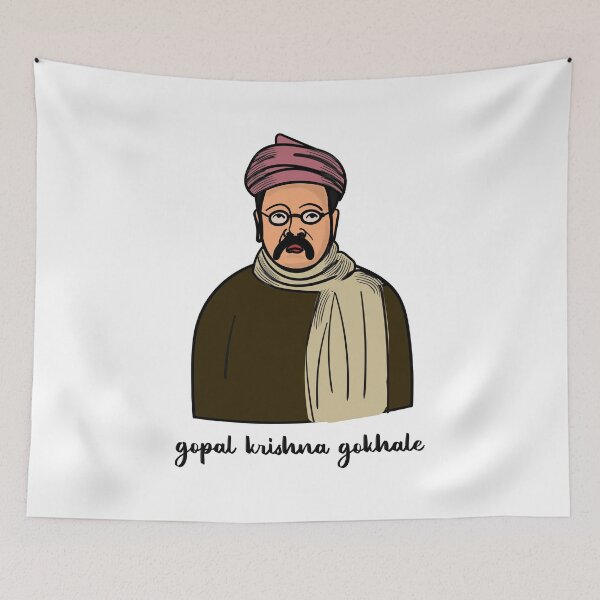 Item preview, Gopal Krishna Gokhale poster | Gopal Krishna Gokhale painting  designed and sold by KARTICK DUTTA.