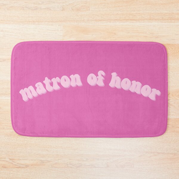 Item preview, Matron of Honor Hot Pink Curve Retro Aesthetic Design designed and sold by allymadethis.