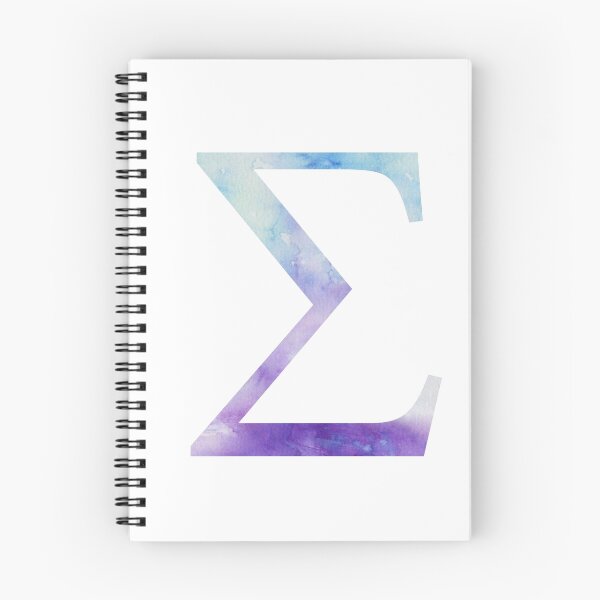 Item preview, Blue Sigma Watercolor Letter designed and sold by AdventureFinder.
