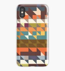 Shapes in retro colors iPhone Case