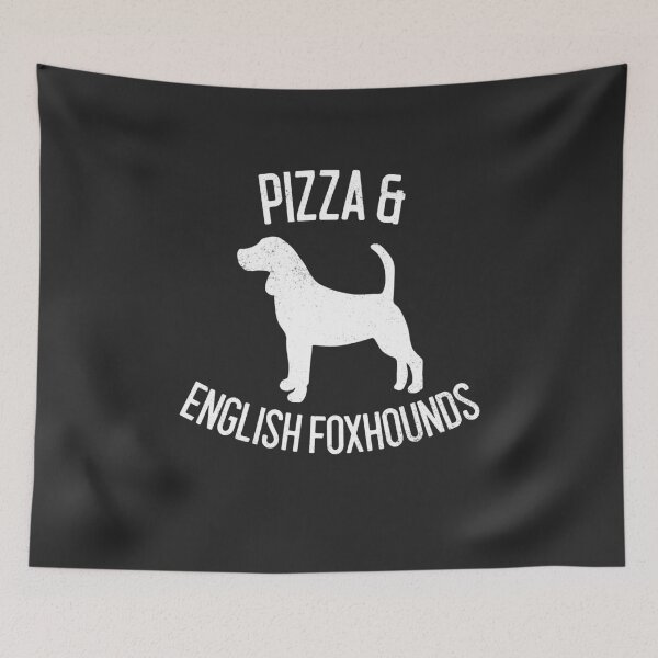 Item preview, Pizza & English Foxhounds Dog Lover Gift designed and sold by EricJP.