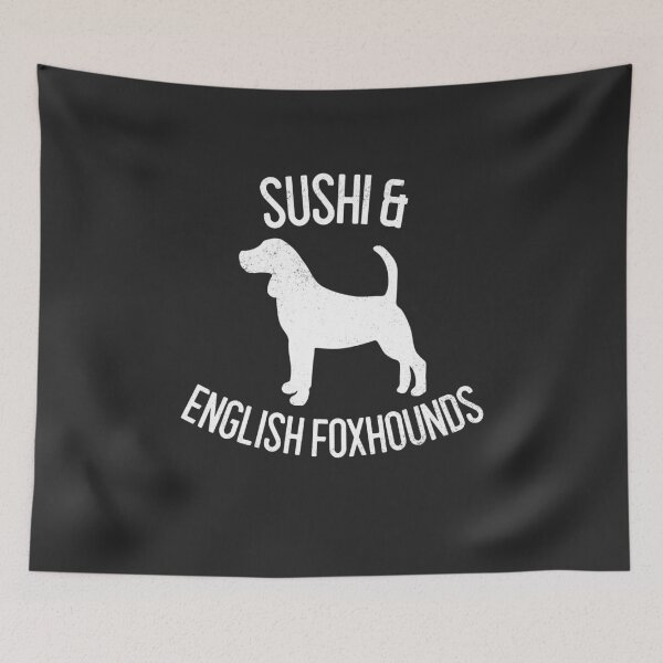 Item preview, Sushi & English Foxhounds Dog Lover Gift designed and sold by EricJP.
