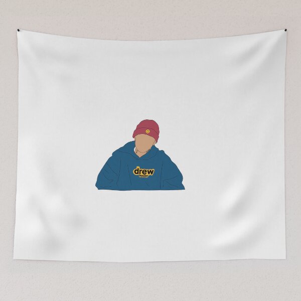 Item preview, JBiebs with a pink beanie Portriat designed and sold by Chamomile  Creations.