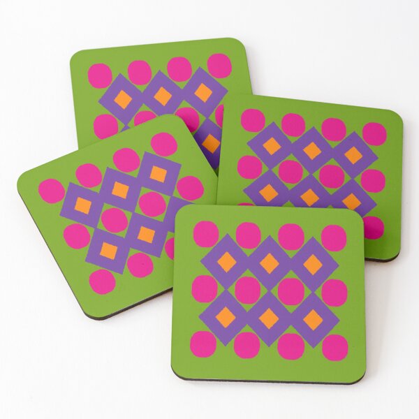 Item preview, Abstract Multicolored Pattern with Diamonds Circles designed and sold by Sendreka.