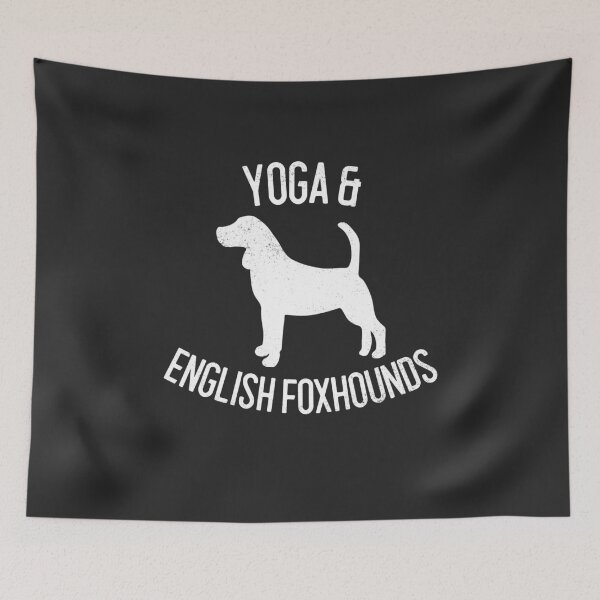 Item preview, Yoga & English Foxhounds Dog Lover Gift designed and sold by EricJP.