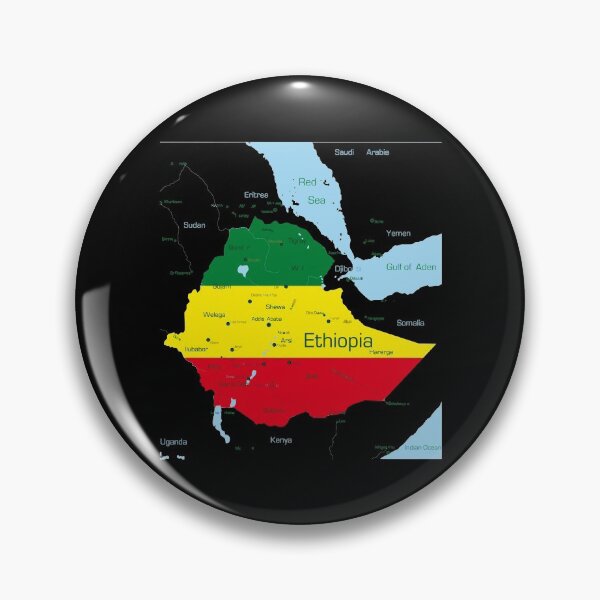 Item preview, Ethiopia Map Ethiopian Habesha Flag Location And Pride designed and sold by chezeva.