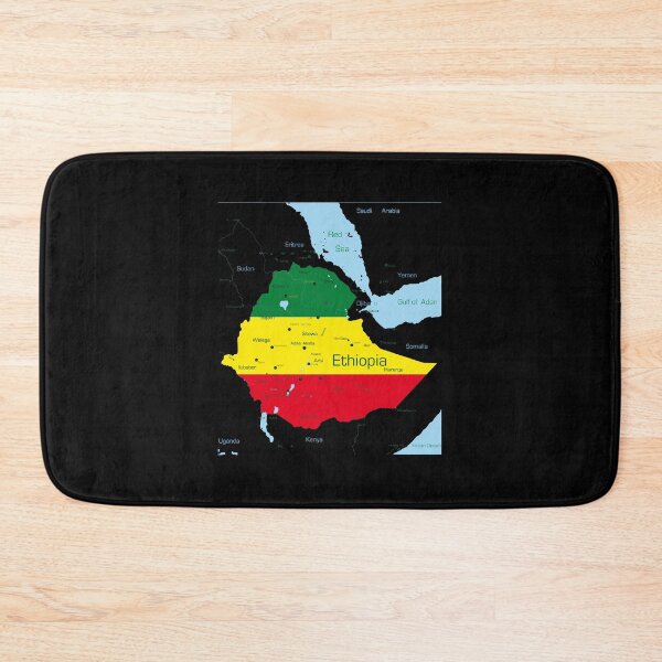 Item preview, Ethiopia Map Ethiopian Habesha Flag Location And Pride designed and sold by chezeva.